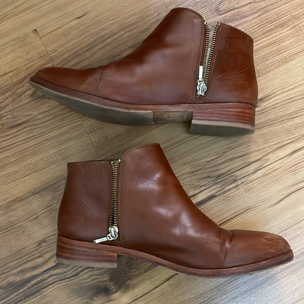 Brown Leather Men's Ankle Boots